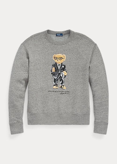 Ralph Lauren Polo Bear Fleece Crewneck Tröjor Dam Mörkgrå | 069432-UVS