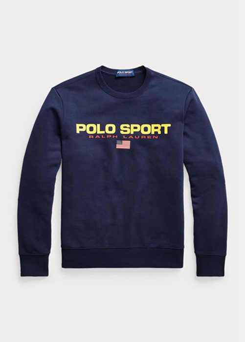 Ralph Lauren Polo Sport Fleece Sweatshirt Herr Marinblå | 932780-WUP