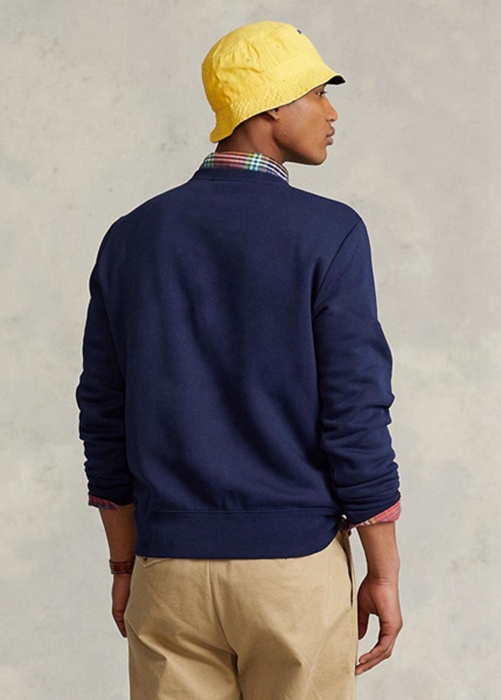 Ralph Lauren Polo Sport Fleece Sweatshirt Herr Marinblå | 932780-WUP