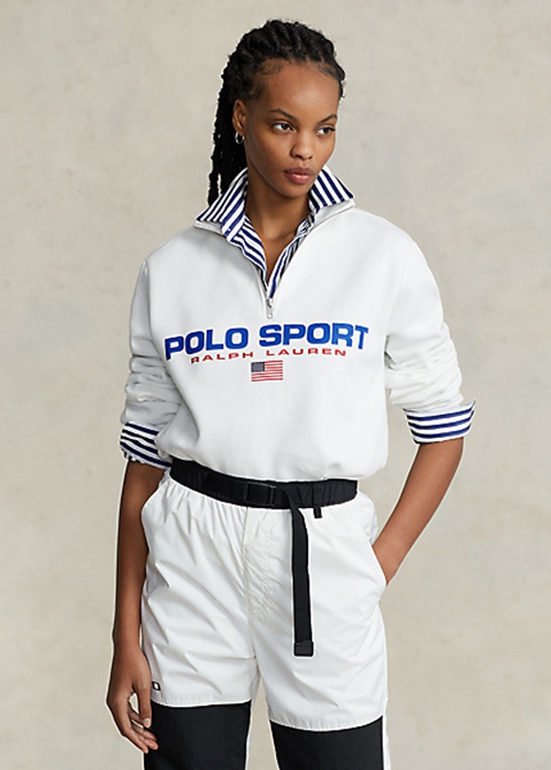 Ralph Lauren Polo Sport Fleece Tröjor Dam Vita | 409527-LTI