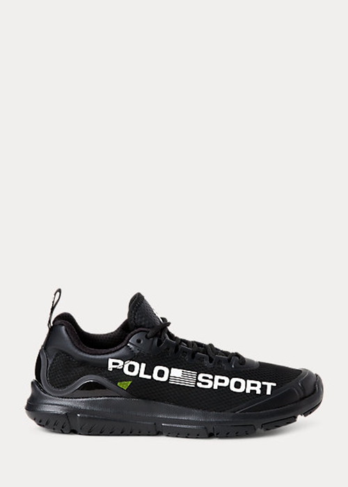 Ralph Lauren Polo Sport Tech Racer Sneakers Dam Svarta | 891074-FUS