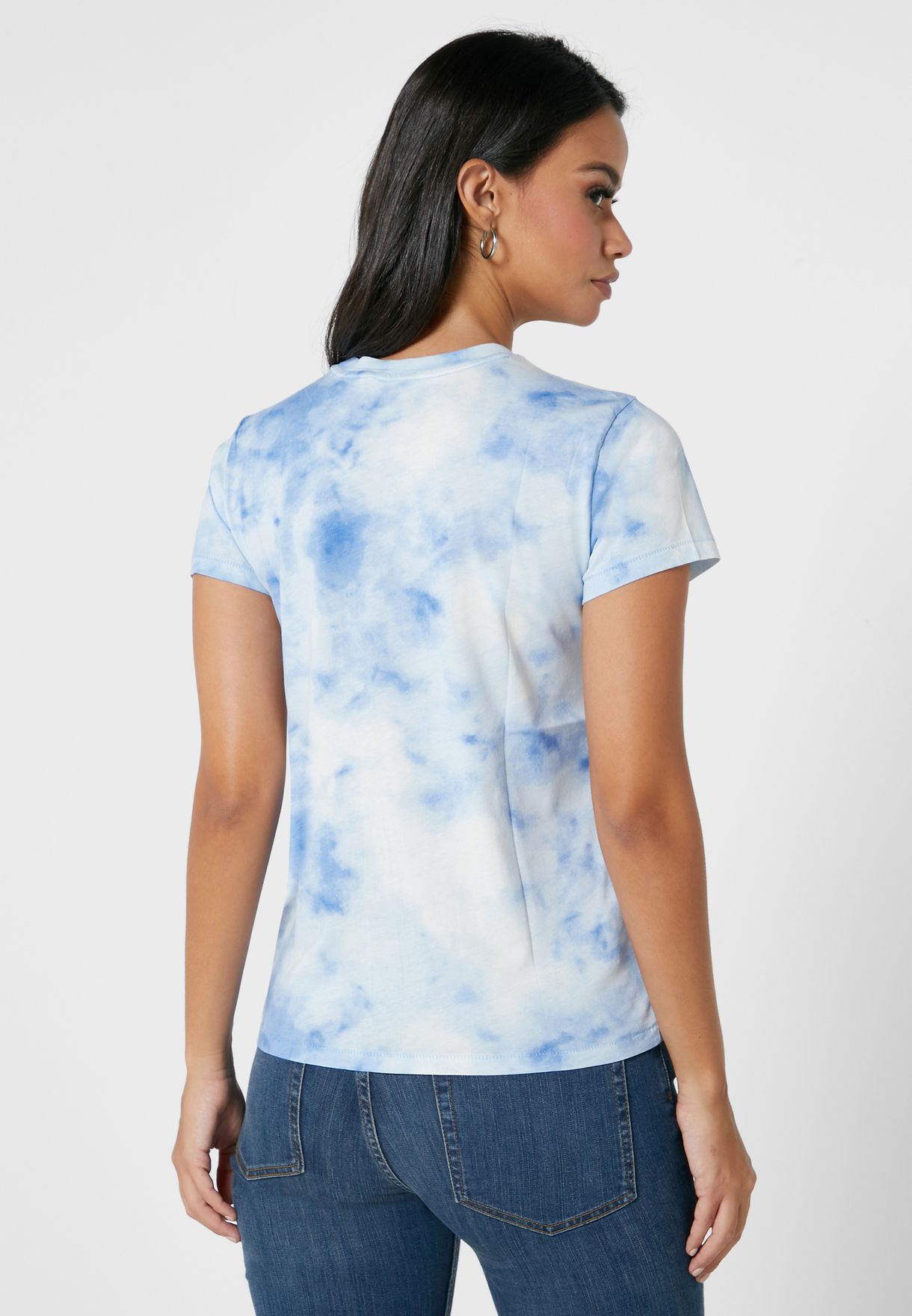 Ralph Lauren Printed Logo T-shirt Dam Blå | 162507-YEK