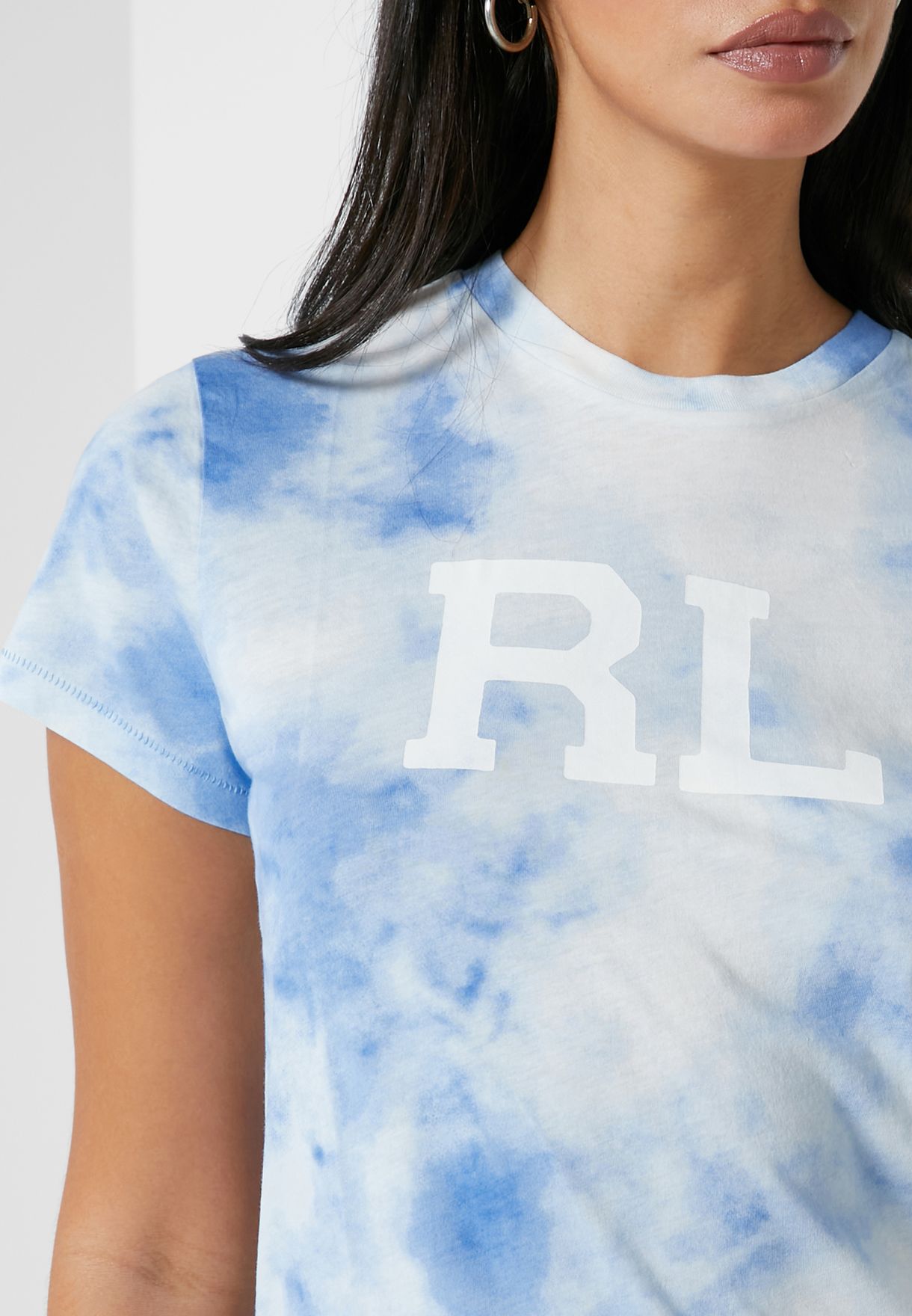 Ralph Lauren Printed Logo T-shirt Dam Blå | 162507-YEK