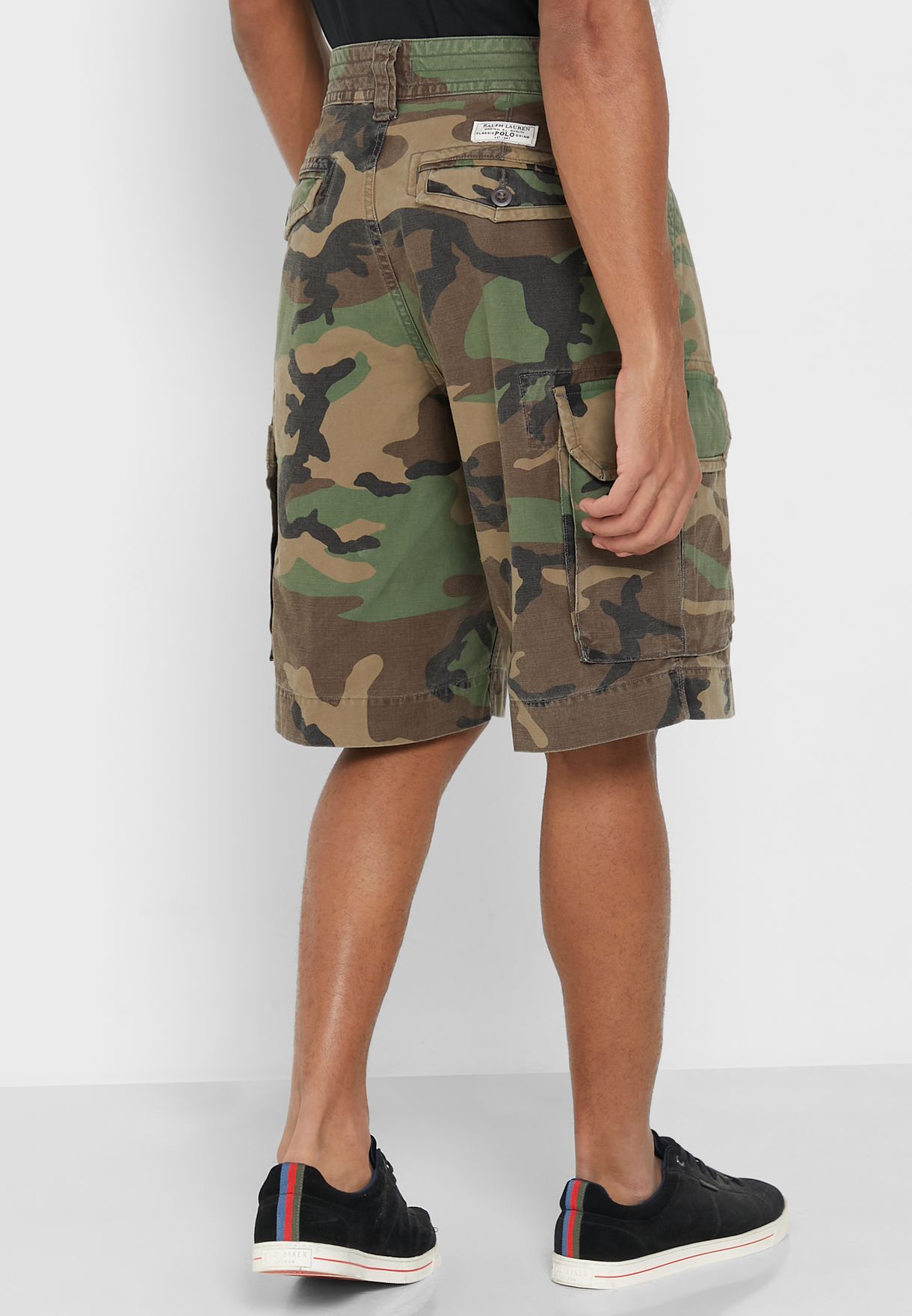 Ralph Lauren Printed Shorts Herr Gröna | 749036-OMR