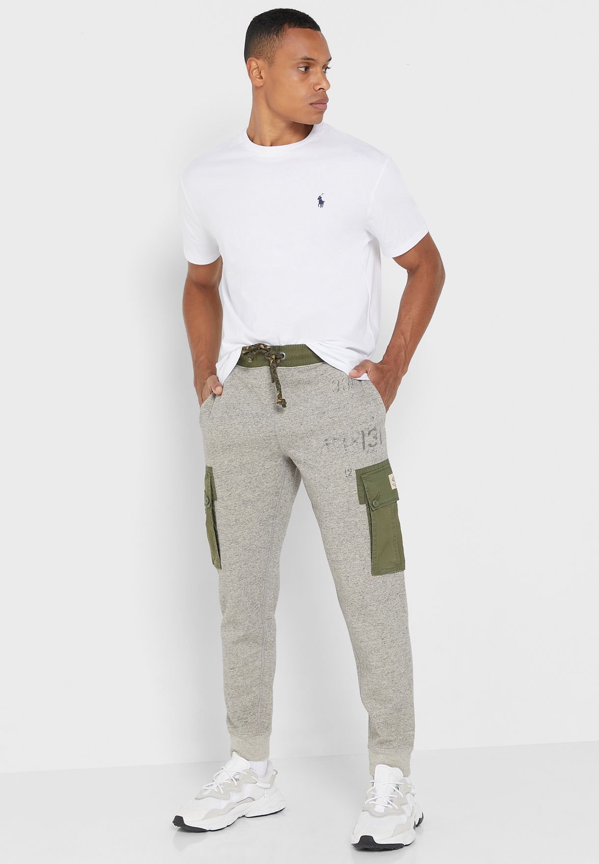 Ralph Lauren Printed Sweatpants Herr Grå | 945716-CUG