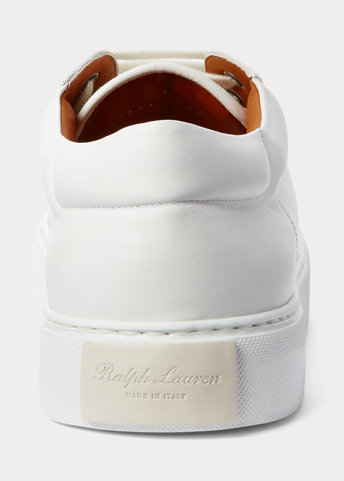 Ralph Lauren Severn Calfskin Sneakers Herr Vita | 752831-LXC