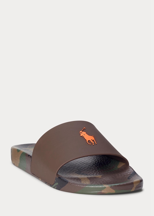 Ralph Lauren Signature Pony Camo Tofflor Herr Camo | 256403-FIH