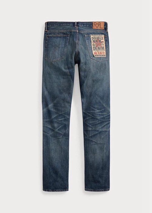 Ralph Lauren Slim Fit Belgrade Jeans Herr Blå | 025196-GSJ