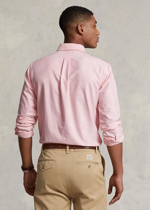 Ralph Lauren Slim Fit Oxford Skjorta Herr Rosa | 204318-FPI