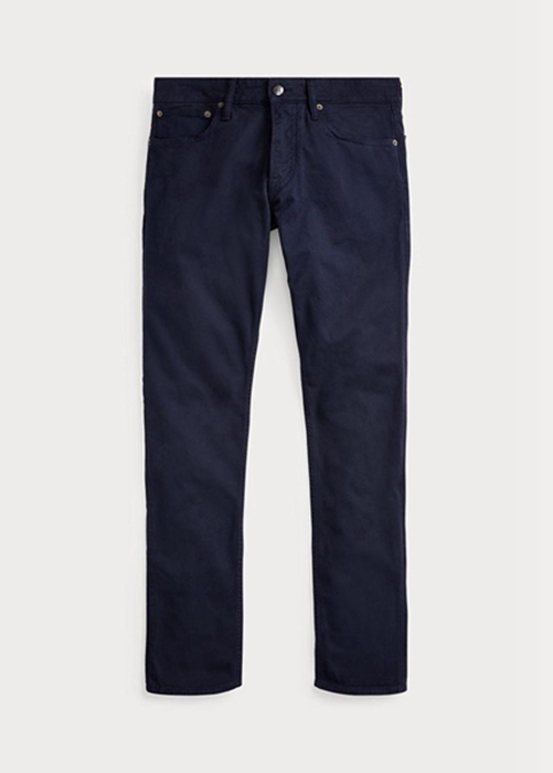 Ralph Lauren Slim Fit Stretch Jeans Herr Marinblå | 357190-KSY