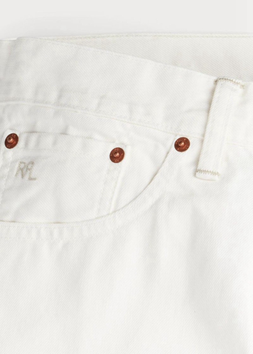 Ralph Lauren Slim Fit Whitestone Jeans Herr Vita | 154092-ZME