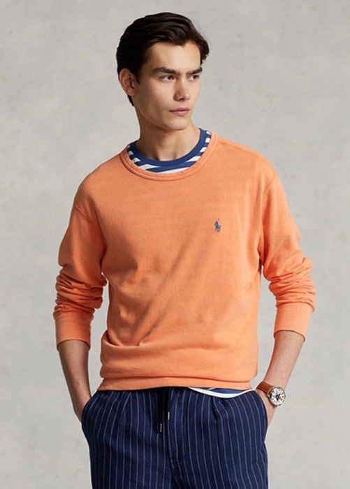 Ralph Lauren Spa Terry Sweatshirt Herr Orange | 407681-OKF