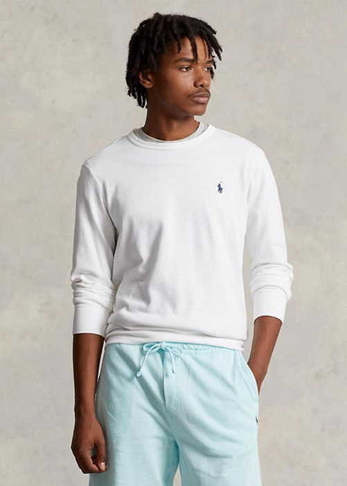 Ralph Lauren Spa Terry Sweatshirt Herr Vita | 182569-DPG