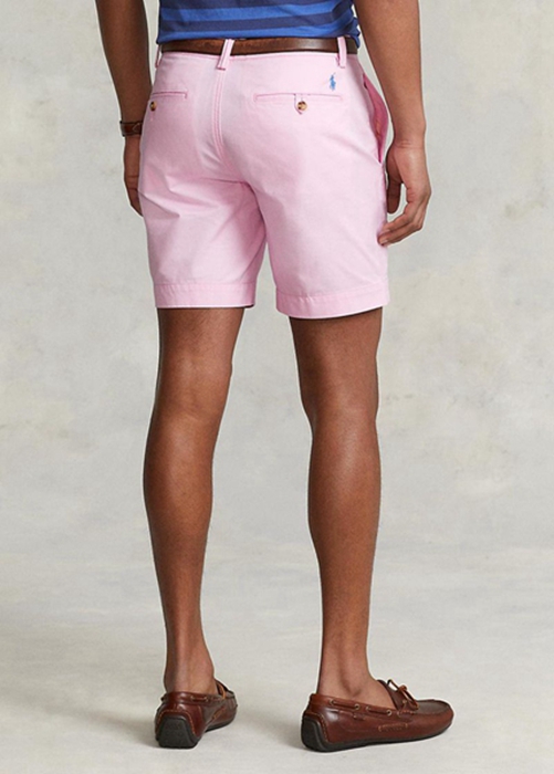 Ralph Lauren Stretch Hetero Fit Chino Shorts Herr Rosa | 512930-TVZ