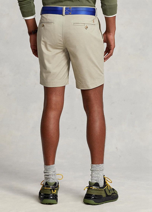 Ralph Lauren Stretch Hetero Fit Chino Shorts Herr Khaki | 689152-SPU