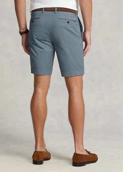 Ralph Lauren Stretch Slim Fit Chino Shorts Herr Blå | 781032-CQM