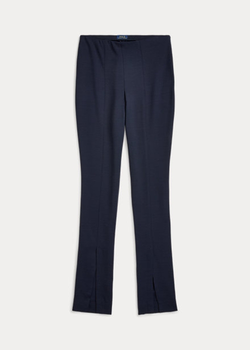 Ralph Lauren Stretch-Ull Blend Twill Leggings Dam Marinblå | 832047-CWR