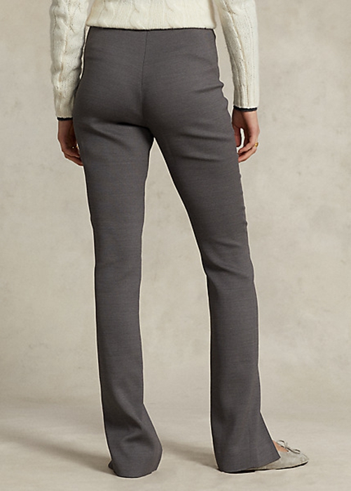 Ralph Lauren Stretch-Ull Blend Twill Leggings Dam Mörkgrå | 941268-QGD