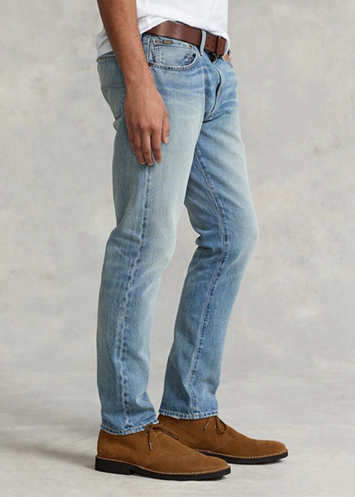 Ralph Lauren Sullivan Slim Stretch Jeans Herr Blå | 790683-ZKY