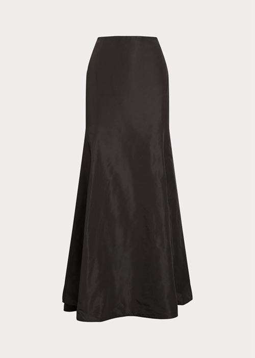 Ralph Lauren Taffeta Mermaid Maxiskirt Kjolar Dam Svarta | 649305-NXB