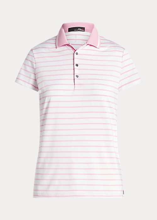 Ralph Lauren Tailored Fit Jersey Piketröja Dam Rosa | 038427-SHQ