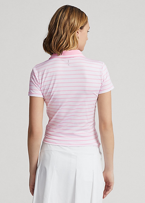 Ralph Lauren Tailored Fit Jersey Piketröja Dam Rosa | 038427-SHQ