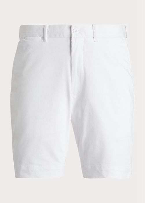 Ralph Lauren Tailored Fit Stretch Twill Shorts Herr Vita | 031679-YPR