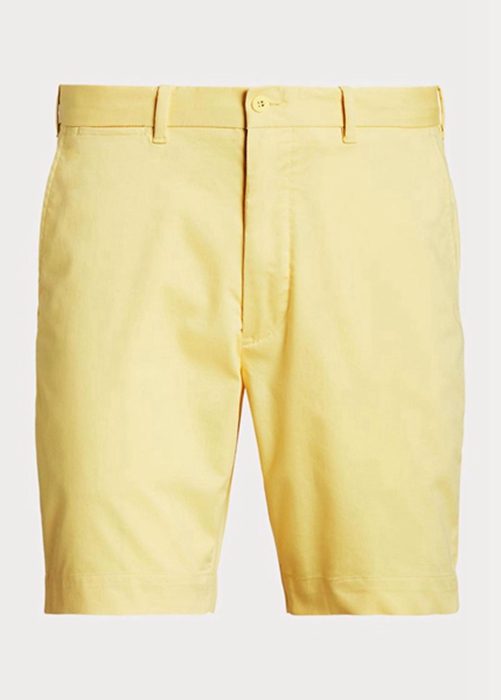 Ralph Lauren Tailored Fit Stretch Twill Shorts Herr Gula | 034972-PDS