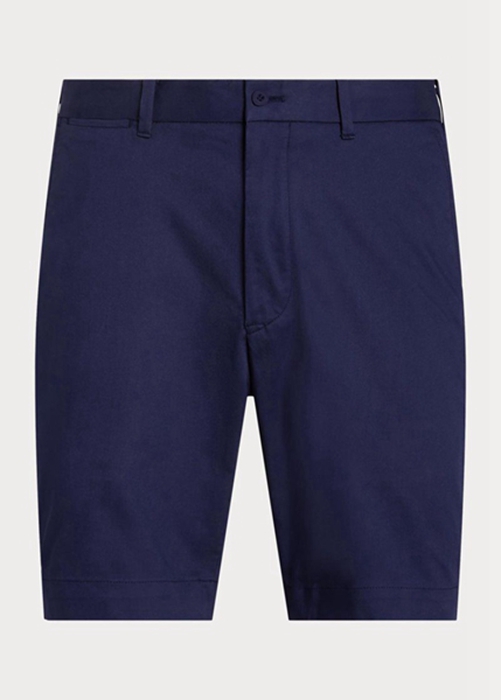 Ralph Lauren Tailored Fit Stretch Twill Shorts Herr Marinblå | 942183-JOP