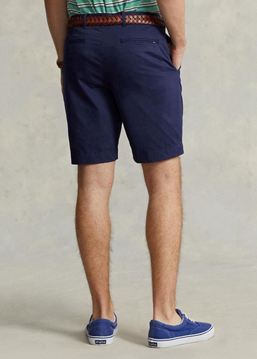 Ralph Lauren Tailored Fit Stretch Twill Shorts Herr Marinblå | 942183-JOP