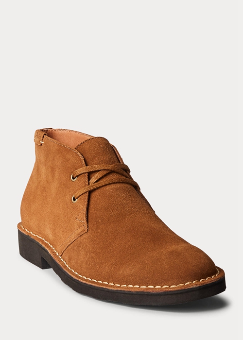 Ralph Lauren Talan Mocka Chukka Stövlar Herr Bruna | 792546-WGB