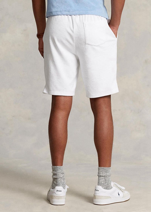 Ralph Lauren Terry Drawstring Shorts Herr Vita | 174823-WXY