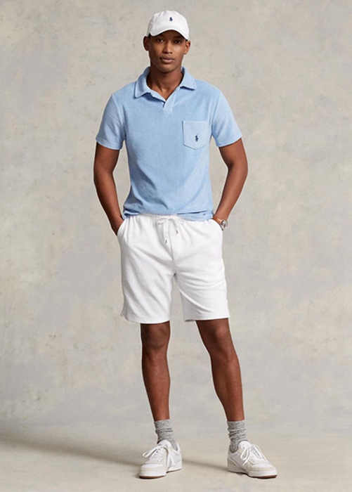 Ralph Lauren Terry Drawstring Shorts Herr Vita | 174823-WXY