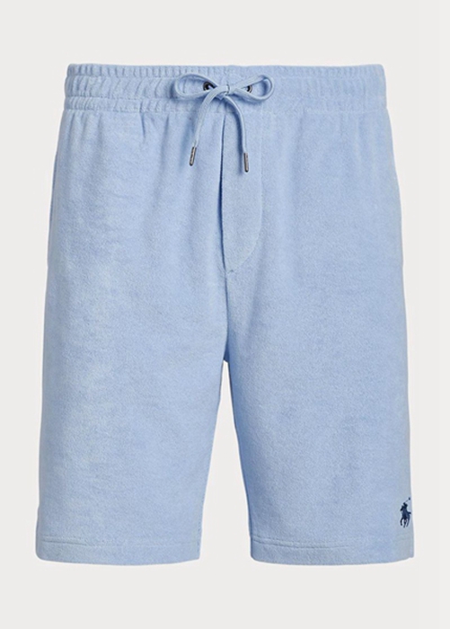 Ralph Lauren Terry Drawstring Shorts Herr Blå | 261083-IVY