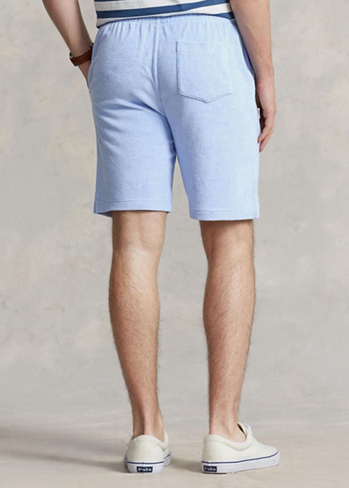 Ralph Lauren Terry Drawstring Shorts Herr Blå | 261083-IVY