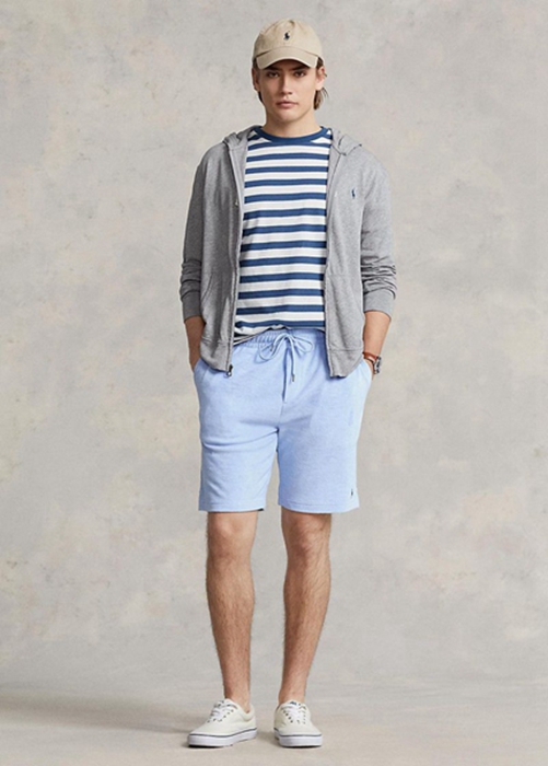 Ralph Lauren Terry Drawstring Shorts Herr Blå | 261083-IVY