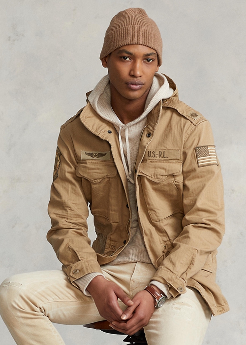 Ralph Lauren The Iconic Field Jacka Herr Khaki | 247810-NDH