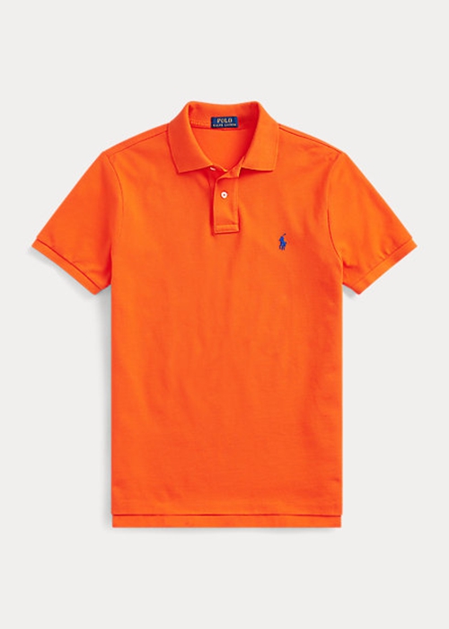 Ralph Lauren The Iconic Mesh Piketröja Herr Orange | 869342-LDW