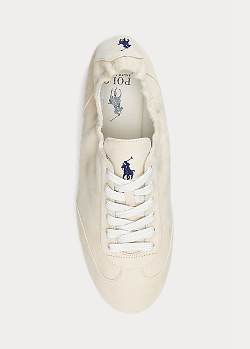 Ralph Lauren The Mocka Pony Ballerina Sneakers Dam Beige | 859637-LAI