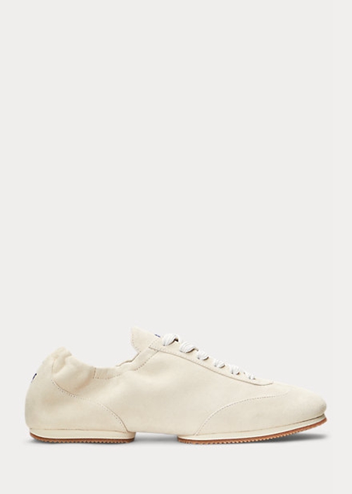 Ralph Lauren The Mocka Pony Ballerina Sneakers Dam Beige | 859637-LAI