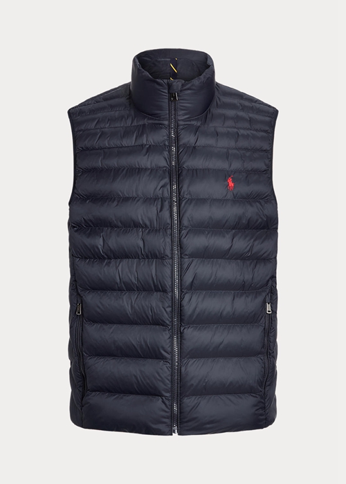 Ralph Lauren The Packable Gilet Väst Herr Marinblå | 413795-UMP