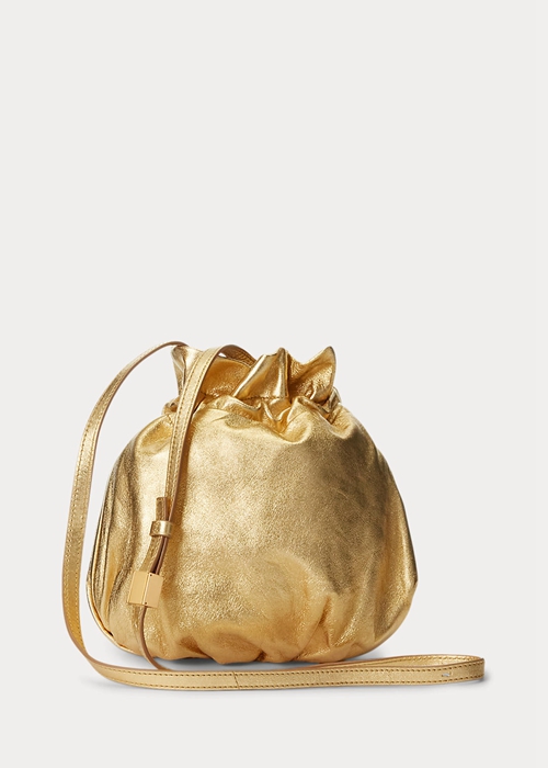 Ralph Lauren The Pony Handbag Dam Guld | 695384-ZOH