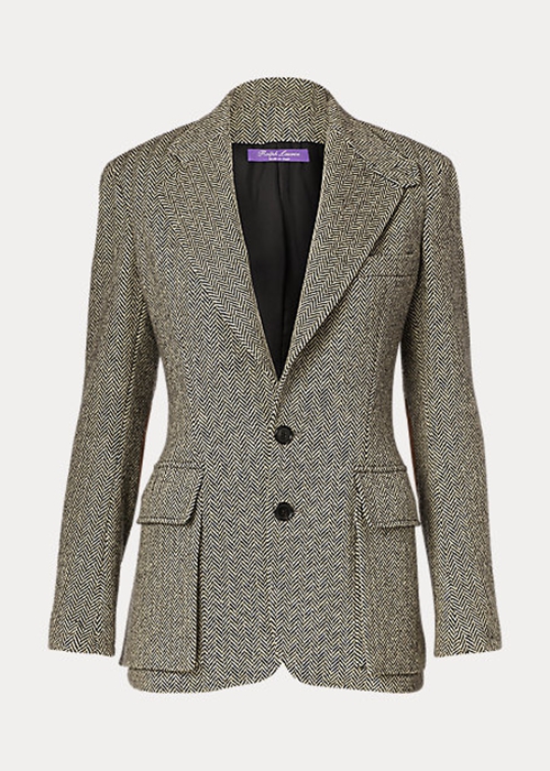 Ralph Lauren The Tweed Jacka Dam Svarta Grädde | 926378-SXP