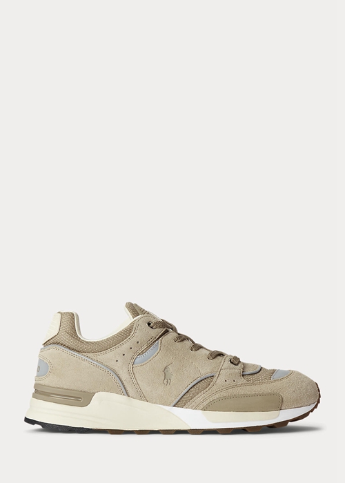 Ralph Lauren Trackster 200 Sneakers Herr Khaki | 391465-QWT