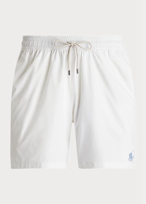 Ralph Lauren Traveller Swimming Trunk Shorts Herr Vita | 125863-MDS