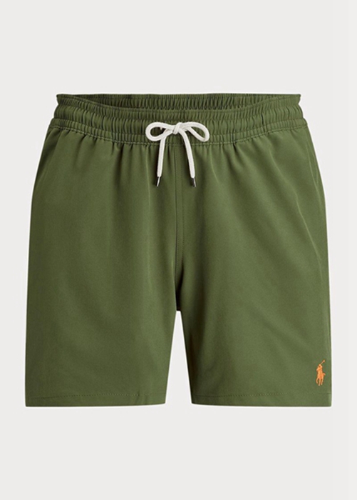 Ralph Lauren Traveller Swimming Trunk Shorts Herr Olivgröna | 146078-MID