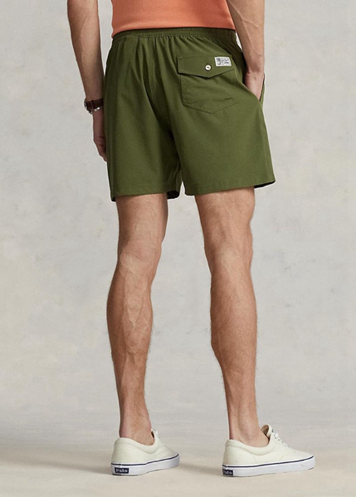 Ralph Lauren Traveller Swimming Trunk Shorts Herr Olivgröna | 146078-MID