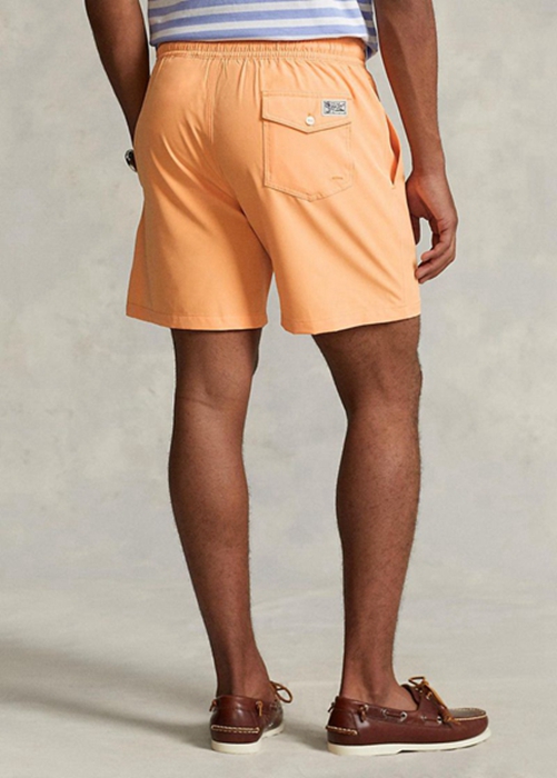 Ralph Lauren Traveller Swimming Trunk Shorts Herr Orange | 906521-IPW