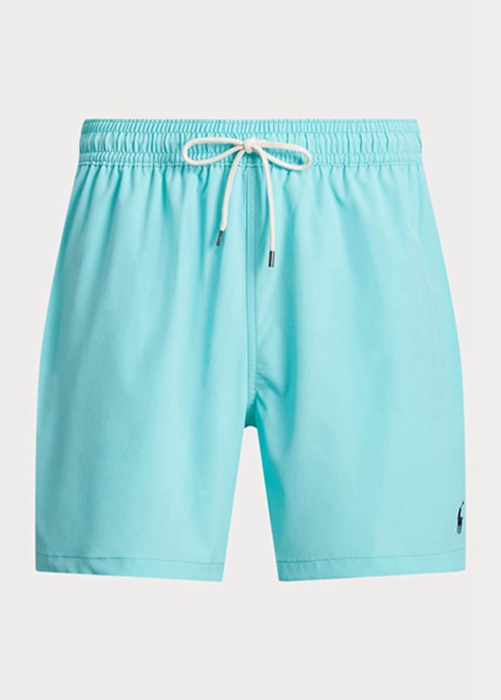 Ralph Lauren Traveller Swimming Trunk Shorts Herr Blå | 953867-AEZ