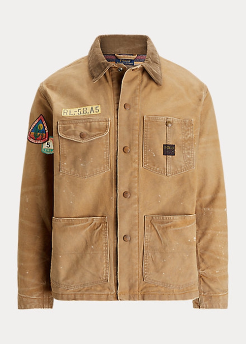 Ralph Lauren Ull-Fodrade Field Jacka Herr Khaki | 164823-MLY